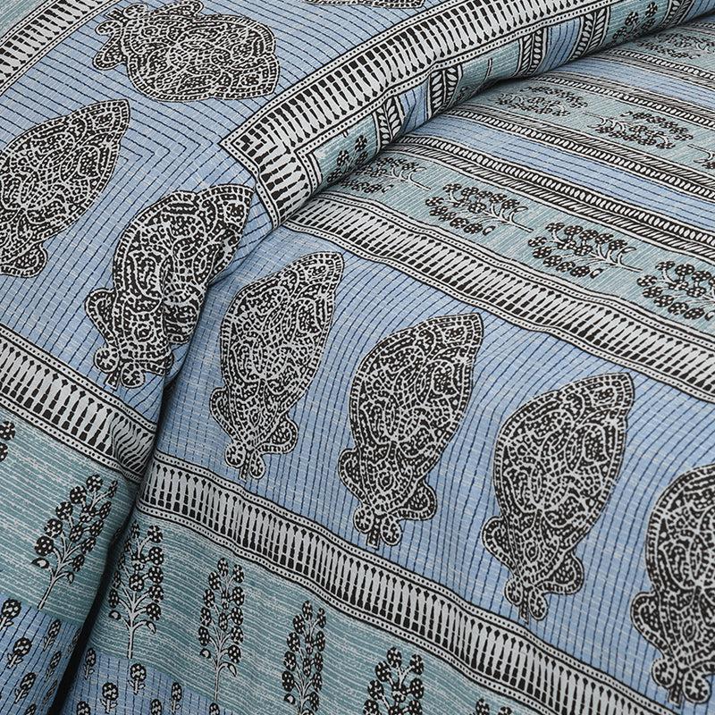 Buy Kineesh Printed Bedsheet - Blue Bedsheets from Vaaree