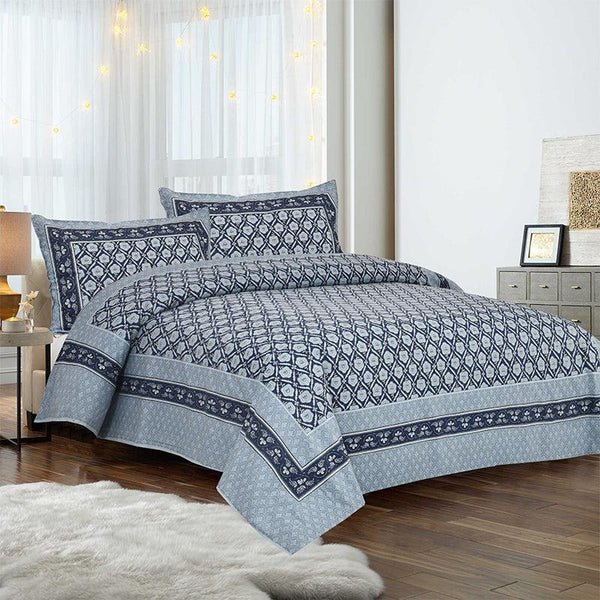 Buy Opala Printed Bedsheet - Blue Bedsheets from Vaaree