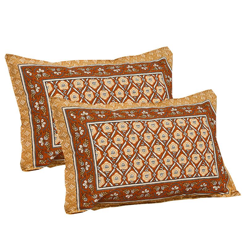 Buy Opala Printed Bedsheet - Brown Bedsheets from Vaaree