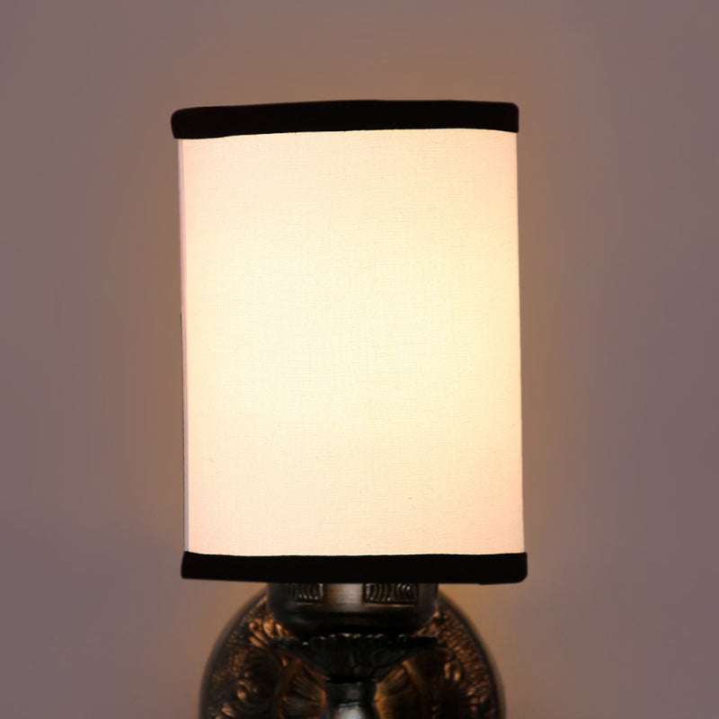 Wall Lamp - Amro Retro Cylindrical Wall Lamp - White & Black