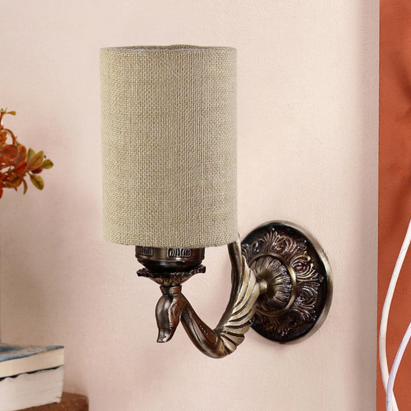 Wall Lamp - Amro Retro Cylindrical Wall Lamp - Beige