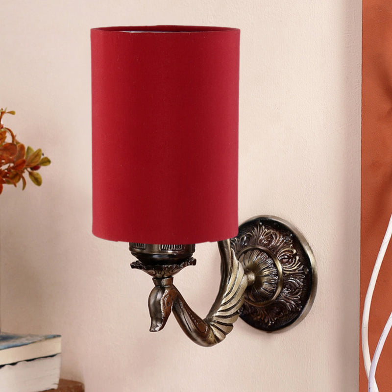 Wall Lamp - Amro Retro Cylindrical Wall Lamp - Red