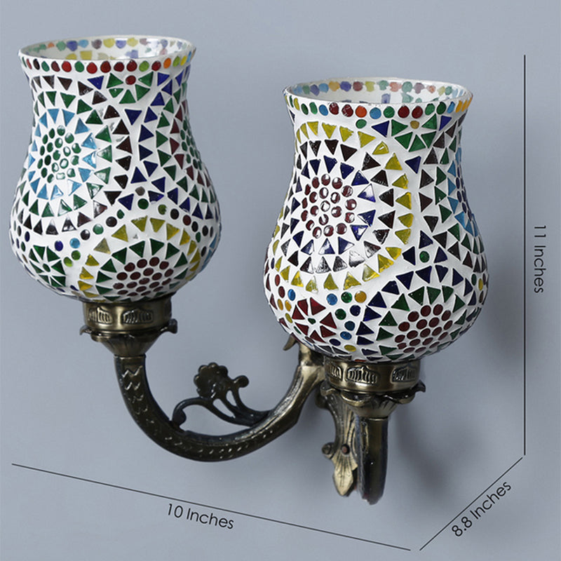 Wall Lamp - Elva Twinner Mosaic Wall Lamp