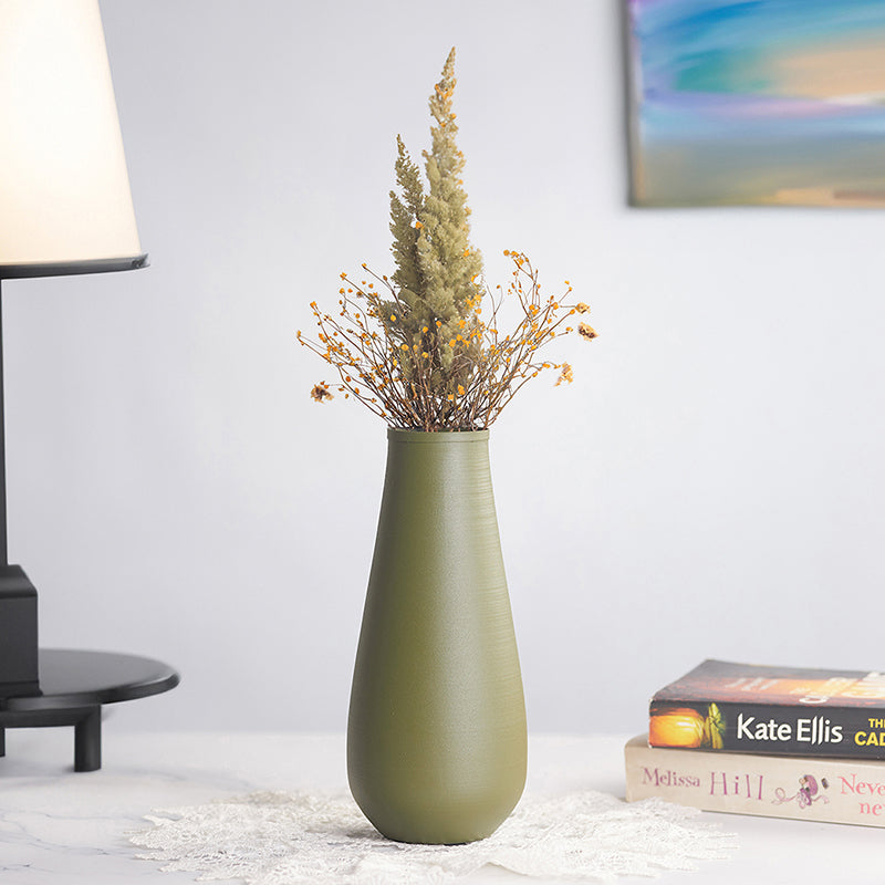 Buy Nature Nelsa Vase - Green Vase from Vaaree