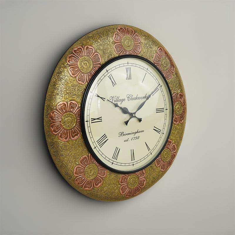 Buy Denera Floral Wall Clock Wall Clock from Vaaree