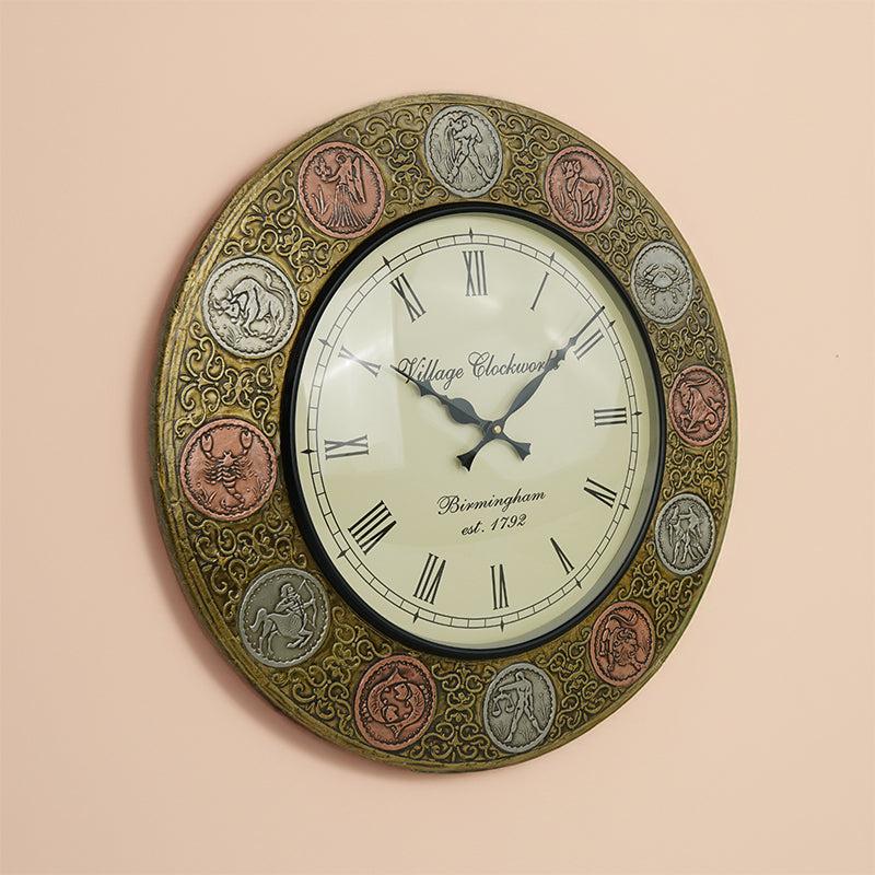 Buy Astro Sign Vintage Wall Clock Wall Clock from Vaaree