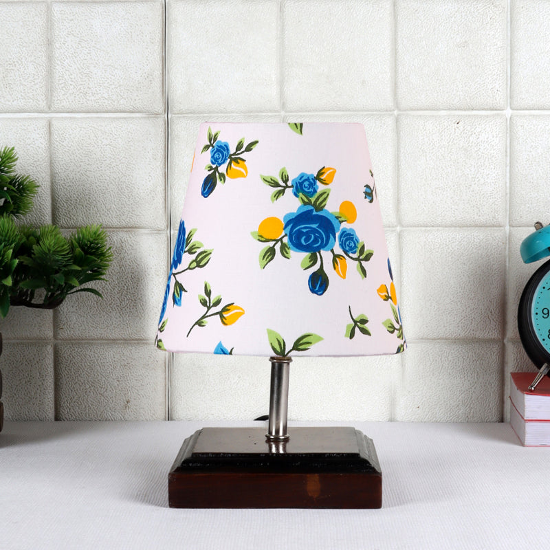 Table Lamp - Niksha Blue Fleur Table Lamp