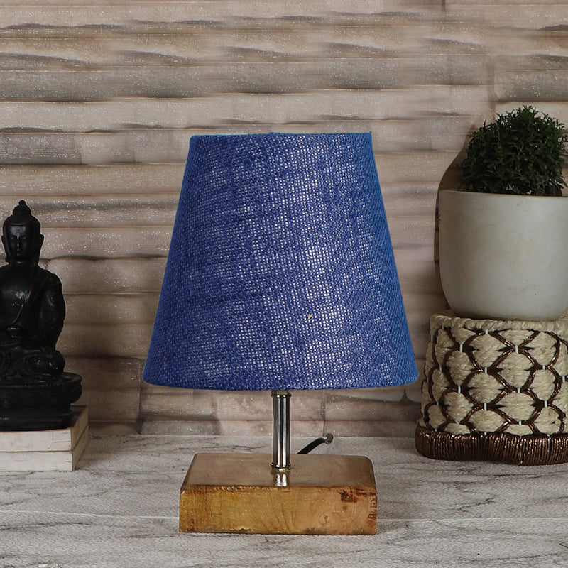 Table Lamp - Tryda Table Lamp With Jute Shade - Blue