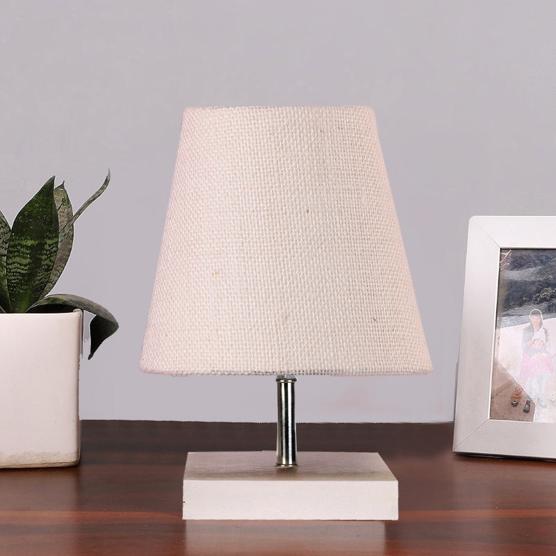 Table Lamp - Alsa Table Lamp With Jute Shade - White