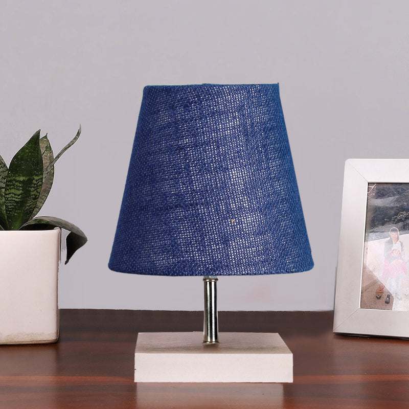 Table Lamp - Alsa Table Lamp With Jute Shade - Blue