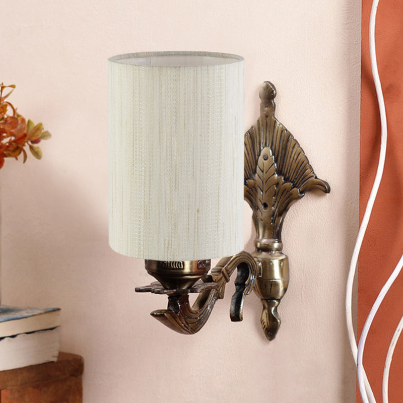 Wall Lamp - Magda Masique Cylindrical Wall Lamp - Off White