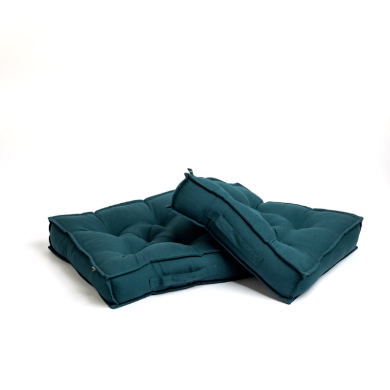 Buy Tara Floor Cushion (Botanical Green) - Set Of Two Floor Cushions from Vaaree