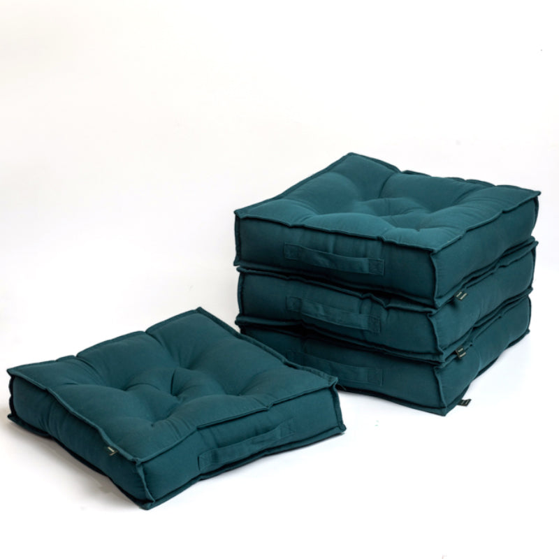 Buy Tara Floor Cushion (Botanical Green) - Set Of Four Floor Cushions from Vaaree