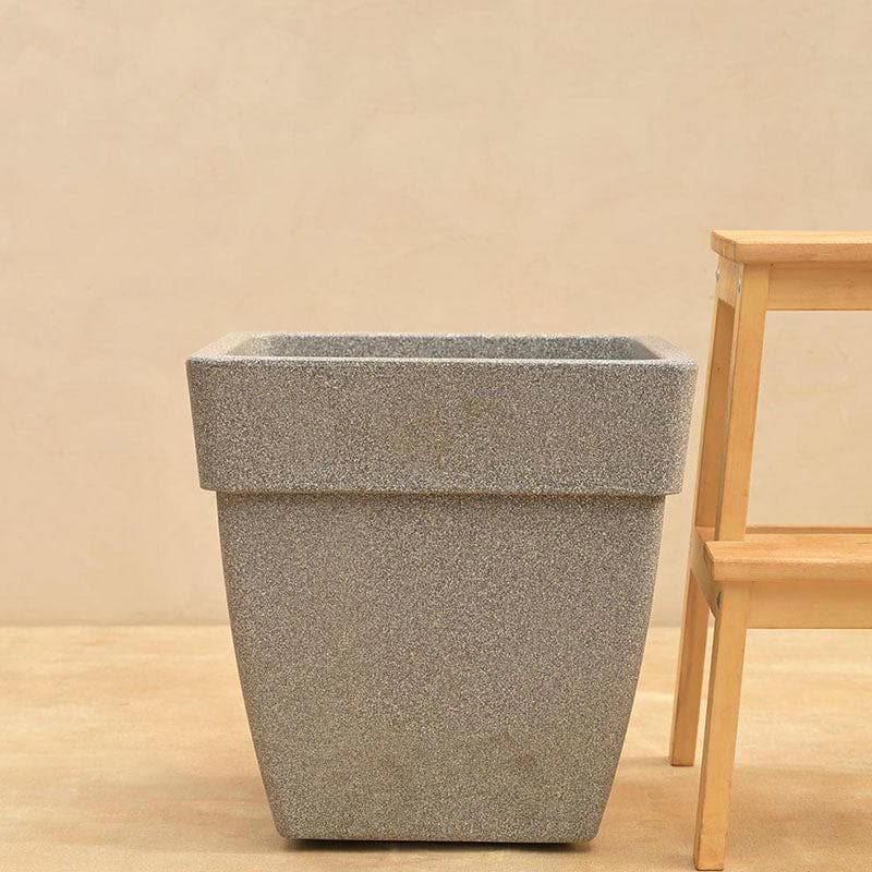 Buy Ugaoo Barca Square Large Planter - Grey Pots & Planters from Vaaree