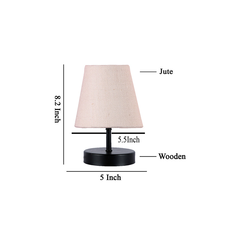 Table Lamp - Otravo Table Lamp With Jute Shade - White