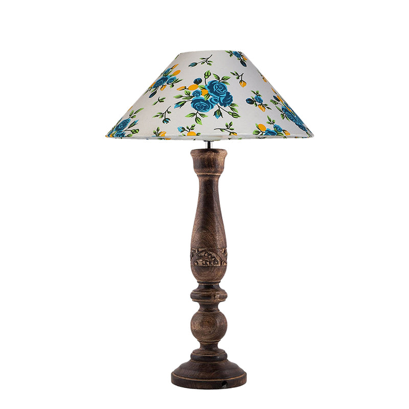 Table Lamp - Nihara Blue Fleur Table Lamp