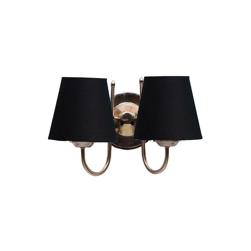 Wall Lamp - Veda Duo Conical Wall Lamp - Black