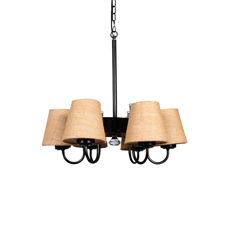 Ceiling Lamp - Viya Conical Jute Shade Chandelier - Beige