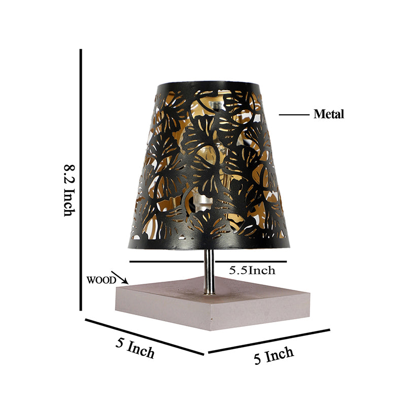 Table Lamp - Alsa Flora Etched Table Lamp