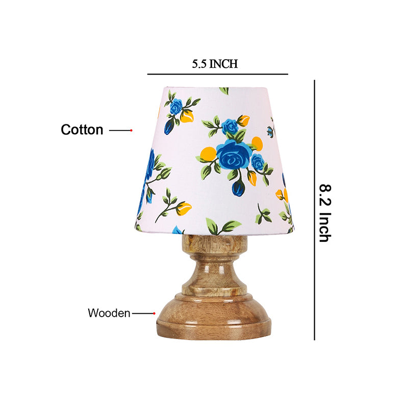 Table Lamp - Harolda Blue Fleur Table Lamp