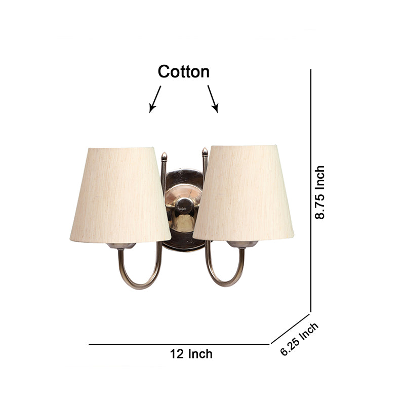 Wall Lamp - Veda Duo Conical Wall Lamp - Off White