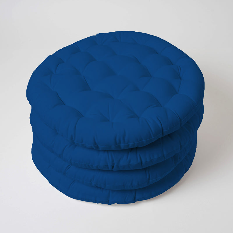 Buy Gloria Floor Cushion (Classic Blue) - Set Of Four Floor Cushions from Vaaree