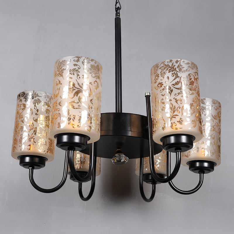 Ceiling Lamp - Floral Mist Glass Viya Chandelier