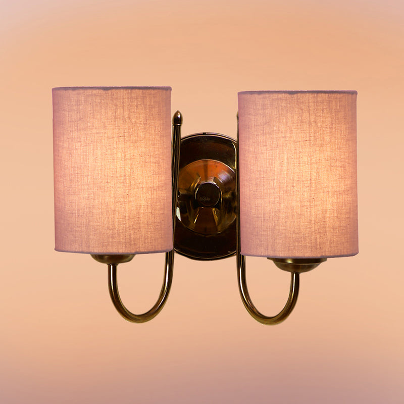 Buy Veda Duo Cylindrical Wall Lamp - Grey Wall Lamp from Vaaree