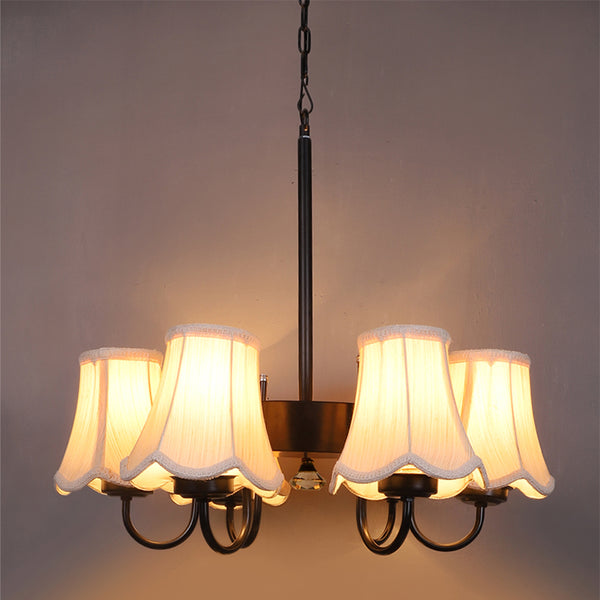 Ceiling Lamp - Bella Conical Viya Chandelier - Off White