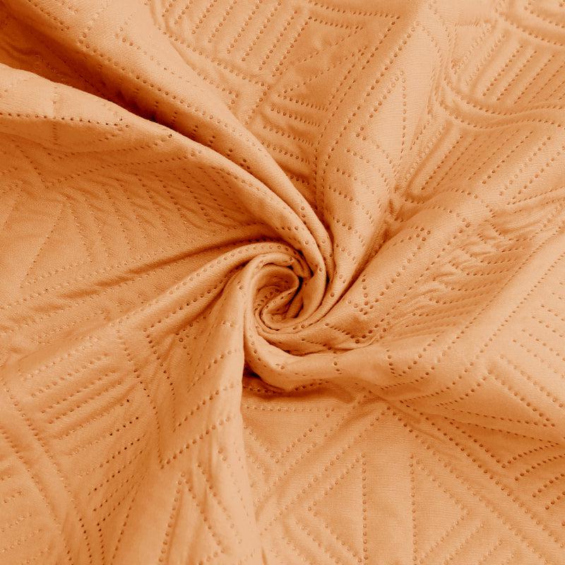 Buy Dvija Quilted Bedcover - Orange Bedcovers from Vaaree