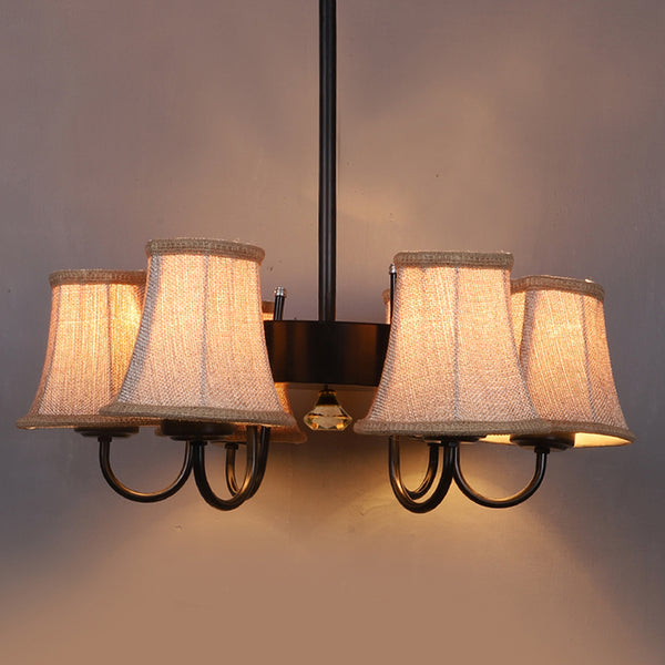 Buy Bellona Conical Viya Chandelier - Beige Ceiling Lamp from Vaaree