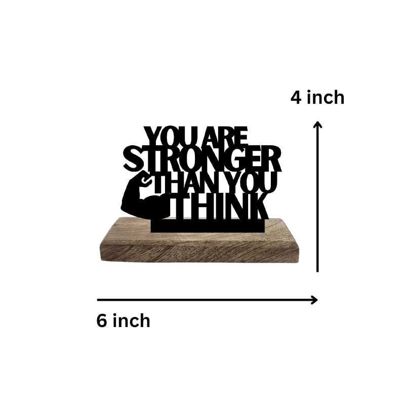 Buy Strong Mind Bold Execution Typography Showpiece - Set Of Two Showpiece from Vaaree