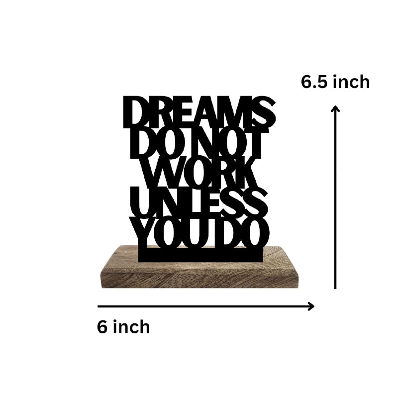 Buy Dreams to Reality Typography Showpiece - Set Of Two Showpieces from Vaaree