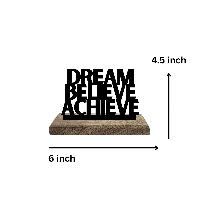 Buy Achieve through Action Typography Showpiece - Set Of Two Showpieces from Vaaree