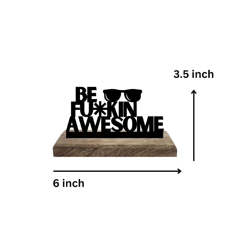 Buy Boldness & Badassery Typography Showpiece - Set Of Two Showpiece from Vaaree