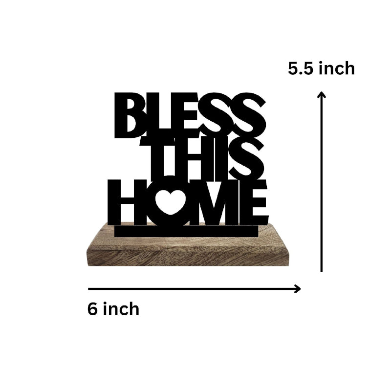 Buy Home Blessing Harmony Typography Showpiece - Set Of Two Showpiece from Vaaree