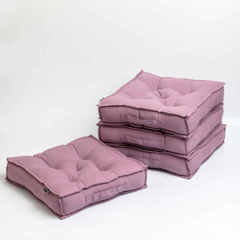 Buy Tara Floor Cushion (Lilac Purple) - Set Of Four Floor Cushions from Vaaree