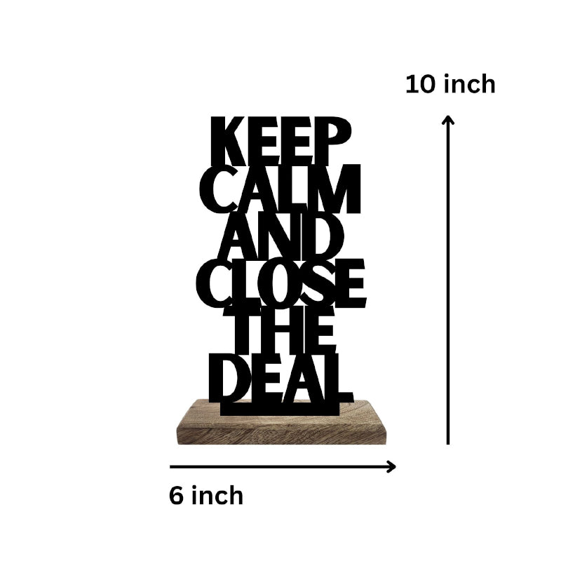 Buy Calm Composure Bold Risks Typography Showpiece - Set Of Two Showpieces from Vaaree