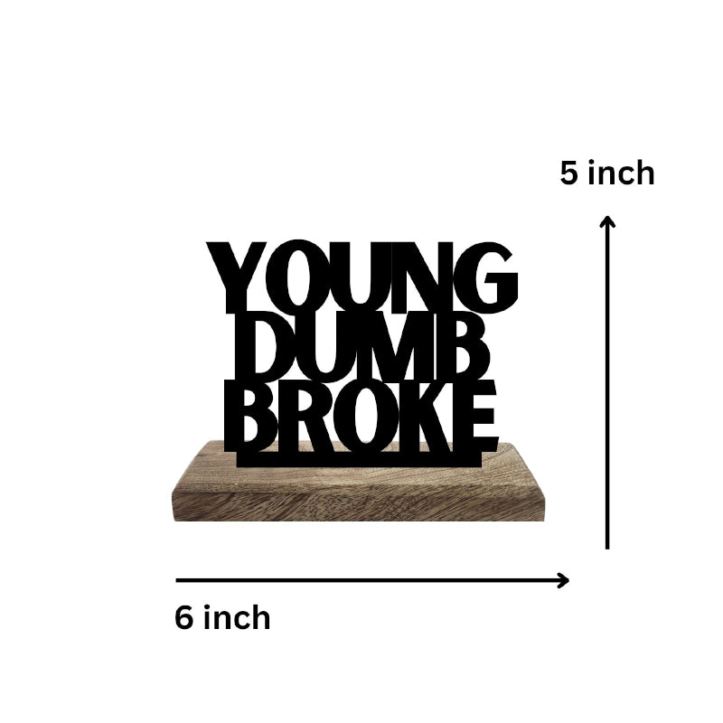 Buy Youthful Dilemmas Typography Showpiece - Set Of Two Showpiece from Vaaree