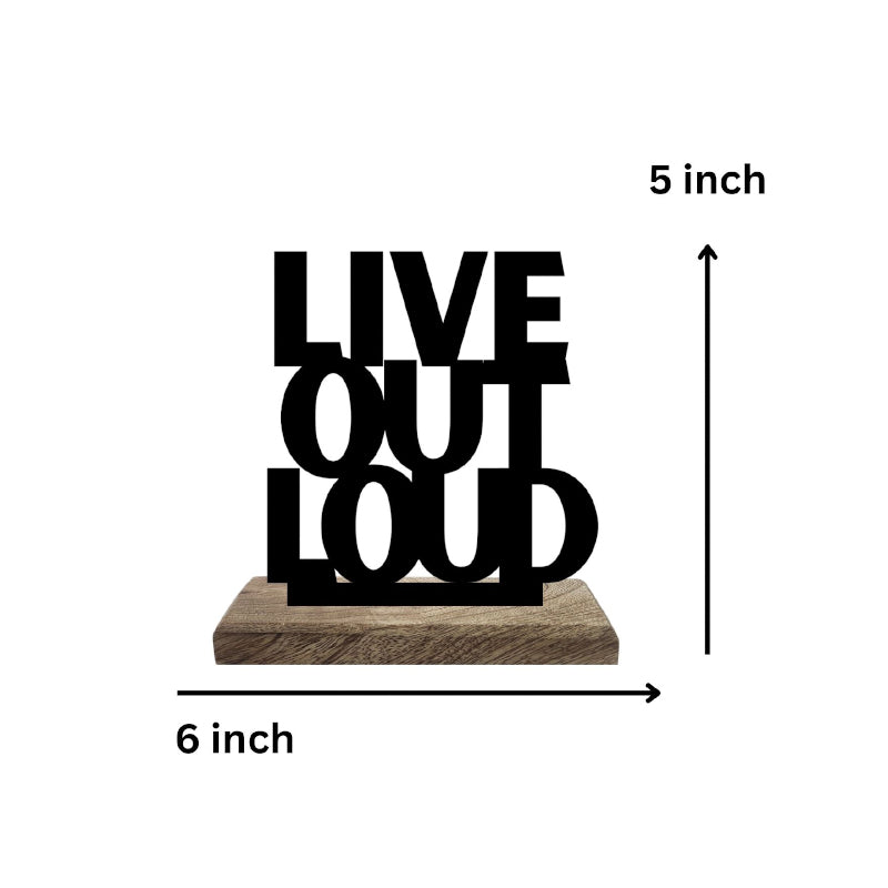 Buy Loud & Lively Typography Showpiece - Set Of Two Showpiece from Vaaree