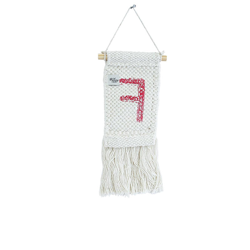 Wall Tapestry - F Monogram Mini Wall Hanging