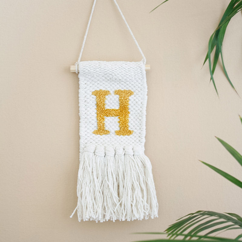 Wall Tapestry - H Monogram Mini Wall Hanging