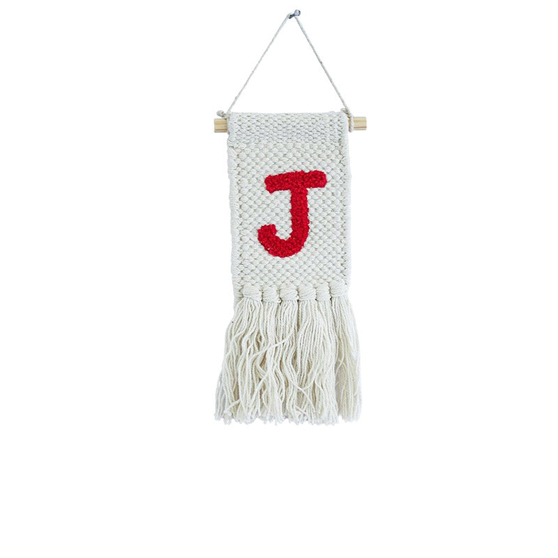 Wall Tapestry - J Monogram Mini Wall Hanging