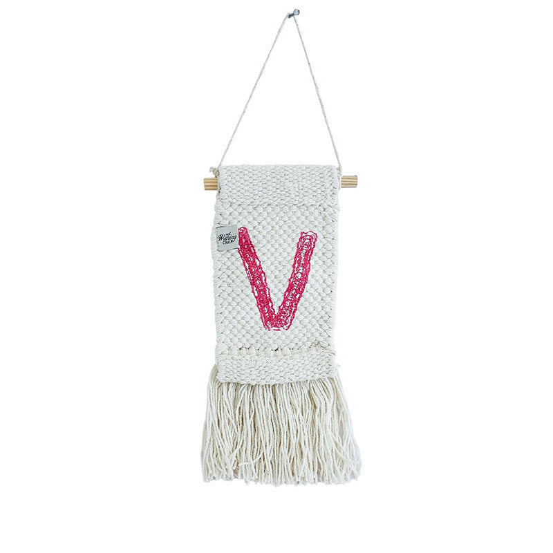 Buy V Monogram Mini Wall Hanging Wall Tapestry from Vaaree