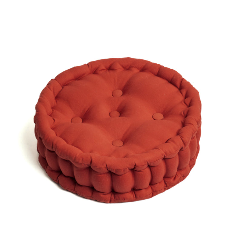 Buy Aidan Floor Cushion - Terracotta Brown Floor Cushions from Vaaree