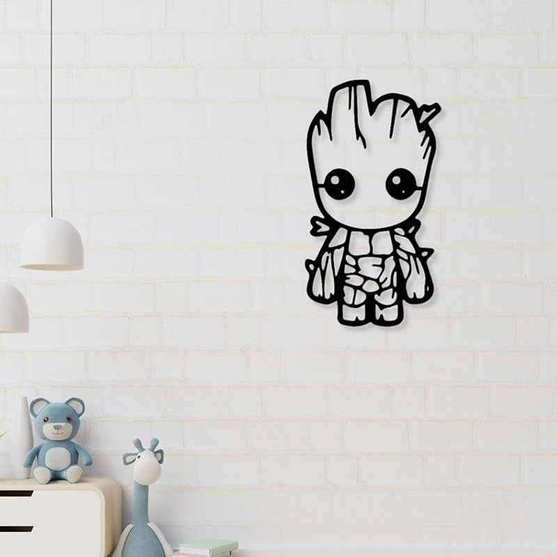 Wall Accents - Groot Black Wall Art