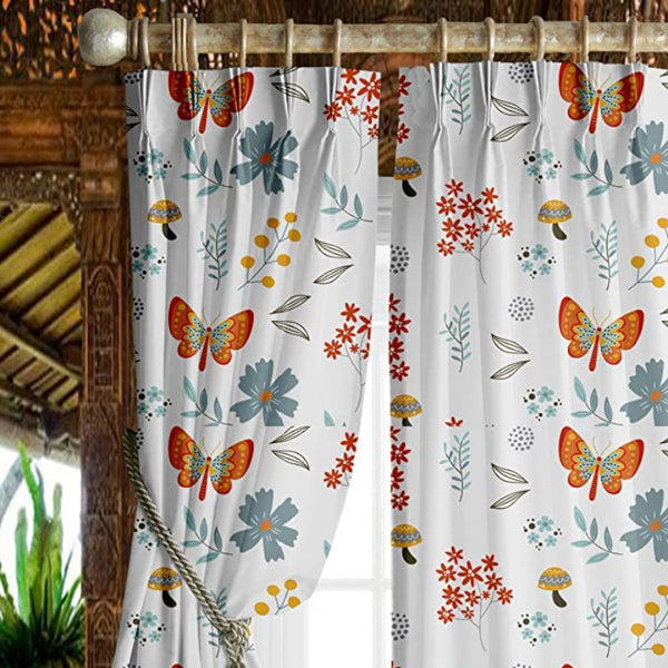 Butterfly Tab Top Short Width Curtain