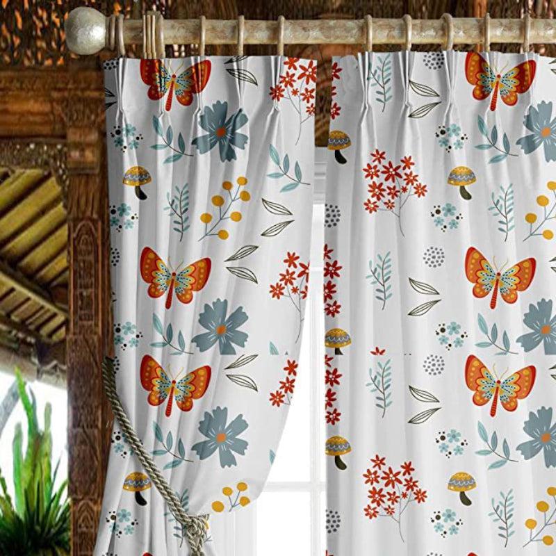 Buy Butterfly Tab Top Short Width Curtain Curtains from Vaaree