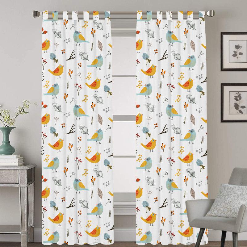 Buy Bird Paradise Tab Top Medium Width Curtain Curtains from Vaaree