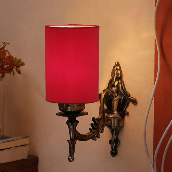 Wall Lamp - Vista Edrel Cylindrical Wall Lamp - Red